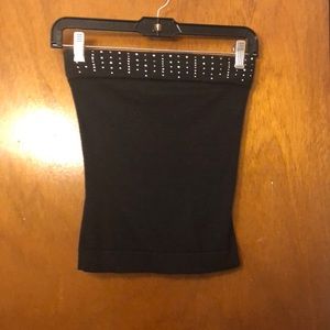 Black Express Sweater Tube Top